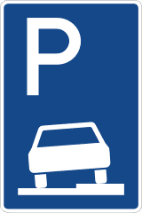 Schild,Parken auf dem Gehweg verboten,Parkverbot,Parkplatzschild,Parkschild P194 